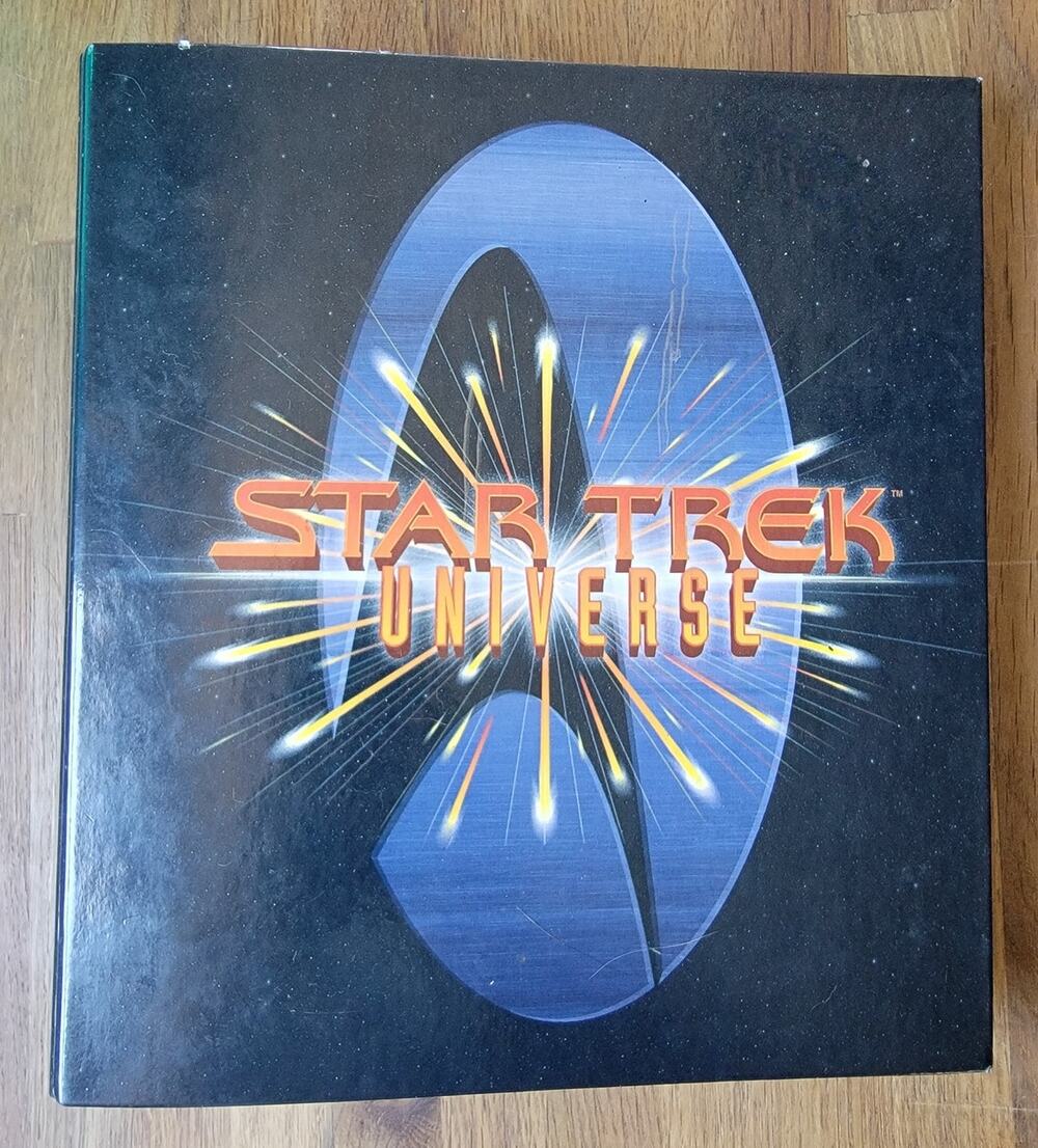 Star Trek Universe Trivia Binder Book 1997 Binder with Leaflet Pages